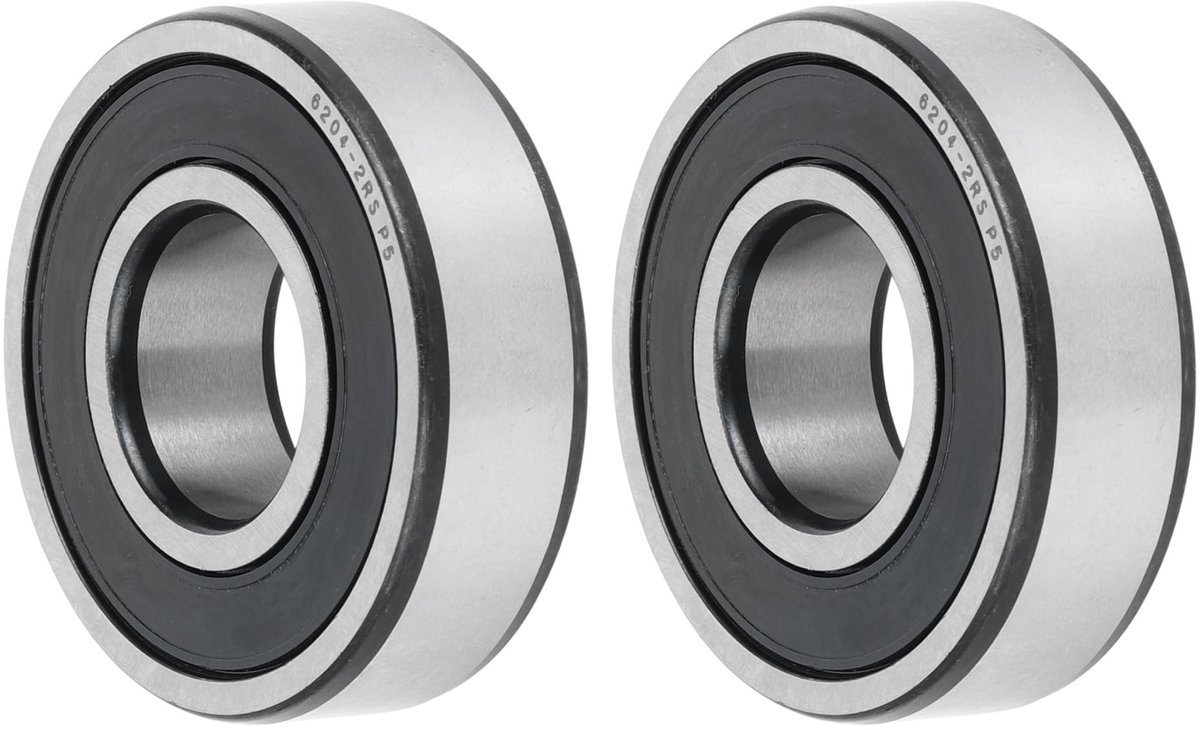 cosensi dailygoods set van 2 diepe groefkogellagers 6204 p5 20 x 47 x 14 mm