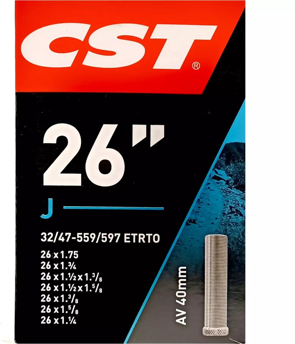 cst binnenband 26x1 75 schrader ventiel 40mm duurzaam en betrouwbaar geschikt voor etrto 32 47 559 597