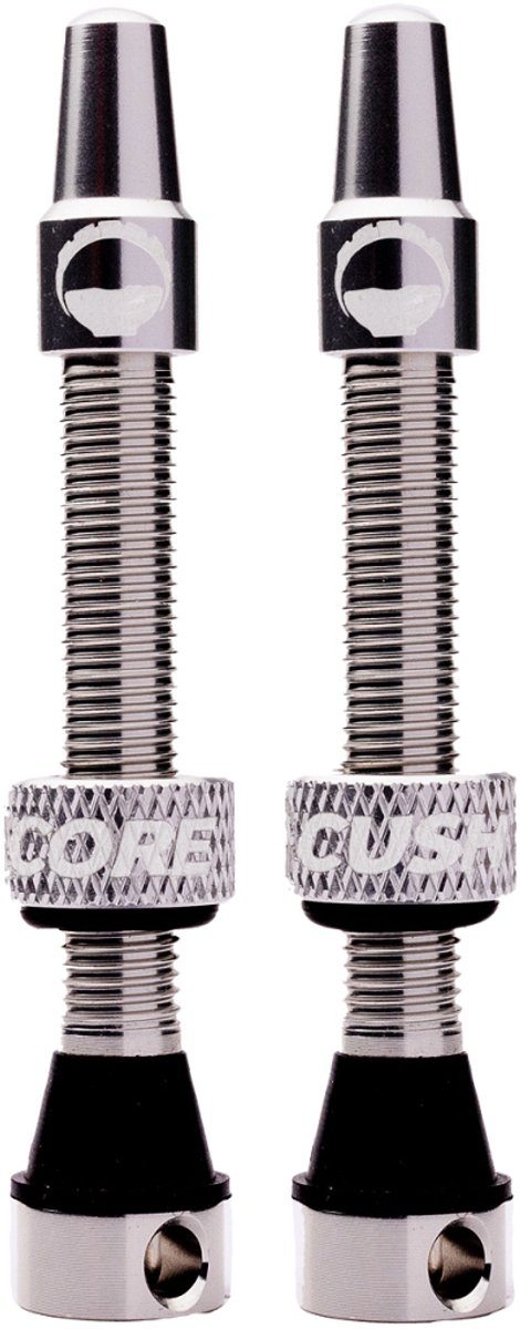 cush core tubeless valve presta silver uni