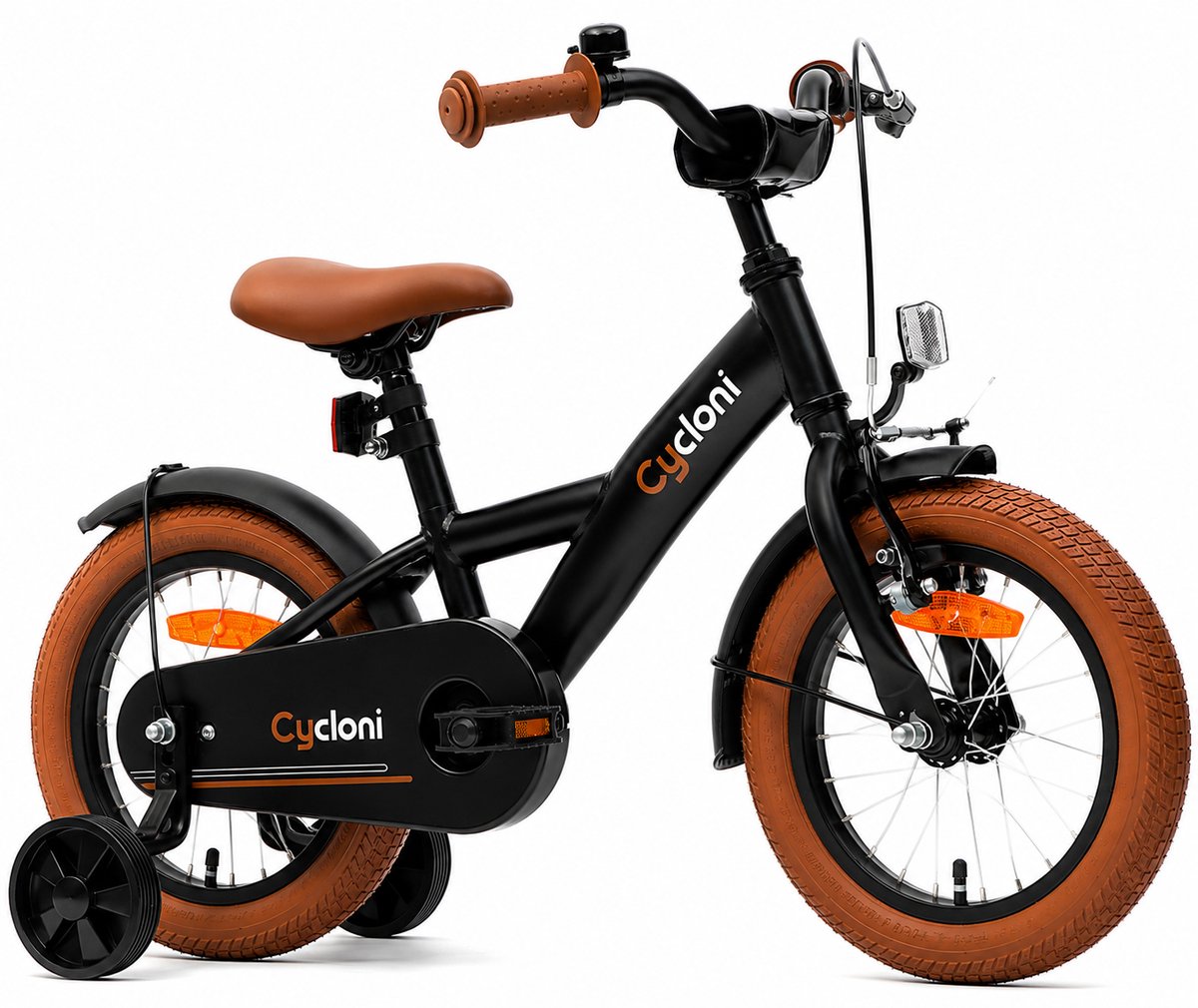 Cycloni Kinderfiets 16 inch Jongensfiets - Zwart - Fiets voor Kind met Zijwieltjes - Jongens Kleuterfiets voor Kinderen van 2, 3 & 4 Jaar Kinderfiets kopen online