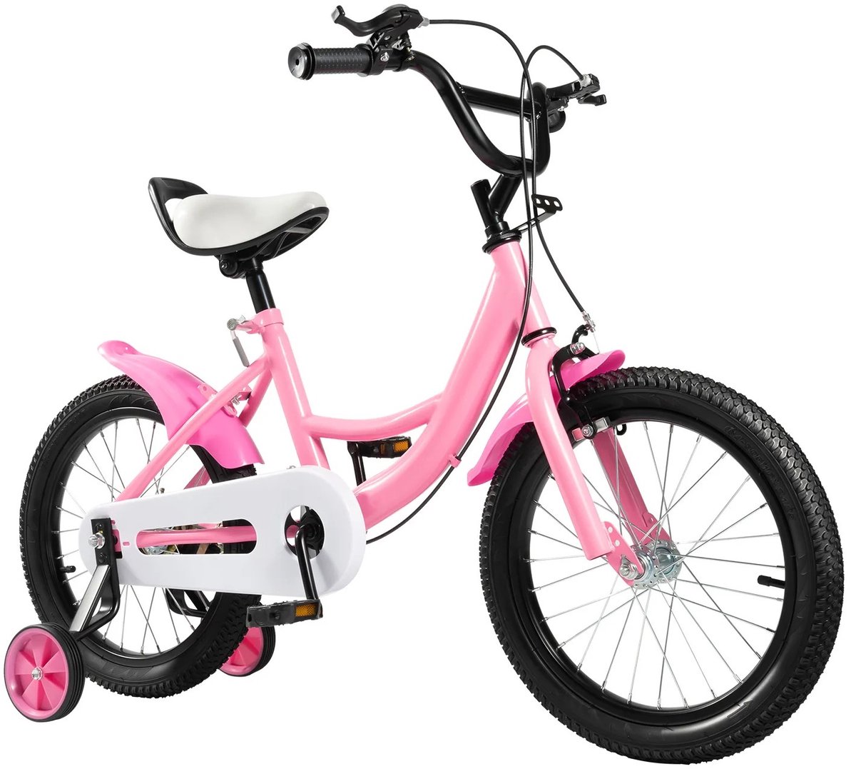 dailygoods 16 inch kinderfiets met zijwiel voor kinderen van 5 8 jaar oud 100 135 cm in hoogte verstelbaar fietslager 5
