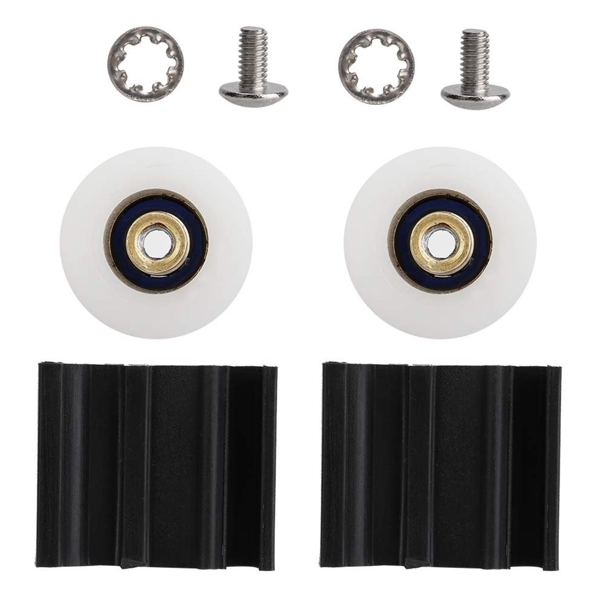 Dailygoods - 22mm Kasdeur Wielen - Vervangingssets voor Deurwielen - Duurzaam Nylon - Geschikt voor Tuinkassen - Eenvoudige Installatie - Inhoud van 2 Buitenspeelvoertuigaccessoire kopen online