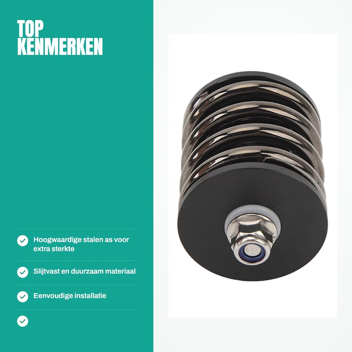 Dailygoods- Achterschokdemper Hoge Sterkte - Vouwfiets - Stalen As - Duurzaam Materiaal - CNC Bewerkt - Lichtgewicht - Schokdemper Fiets kopen online