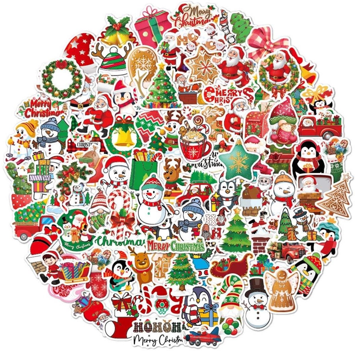 dailygoods cartoonstickers 100 stuks waterdicht vinyl herbruikbaar voor volwassenen kinderen duurzaam materiaal geen lijmresten stickers