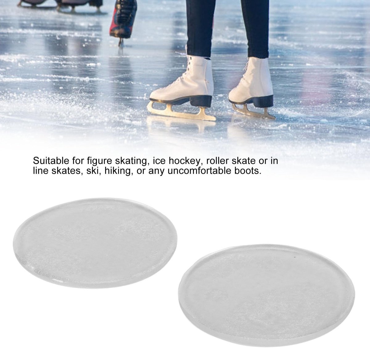Dailygoods- Enkel-gelpads drukontlastend - Enkelgel kussen - Bescherming enkelbenen - Geschikt voor rolschaatsen - Inclusief 2 stuks - Lichtgewicht en compact - Enkelkussens Rolschaatsen kopen online