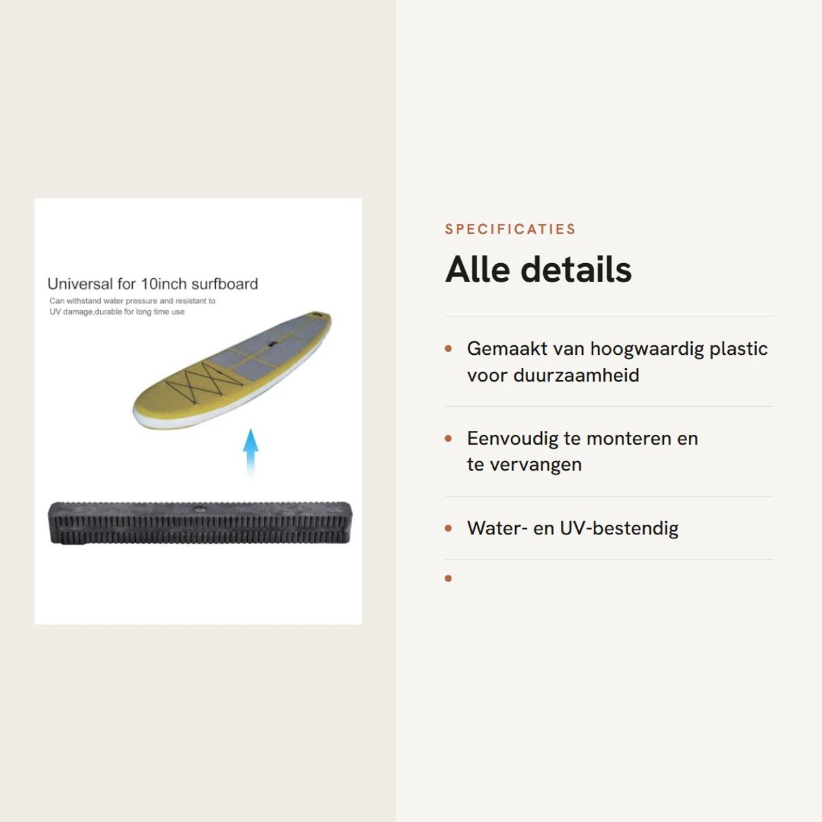 dailygoods finsysteem universele middelste plughouder 10 inch hoogwaardig plastic eenvoudig te monteren water en uv bestendig duurzaam gebruik vinbox