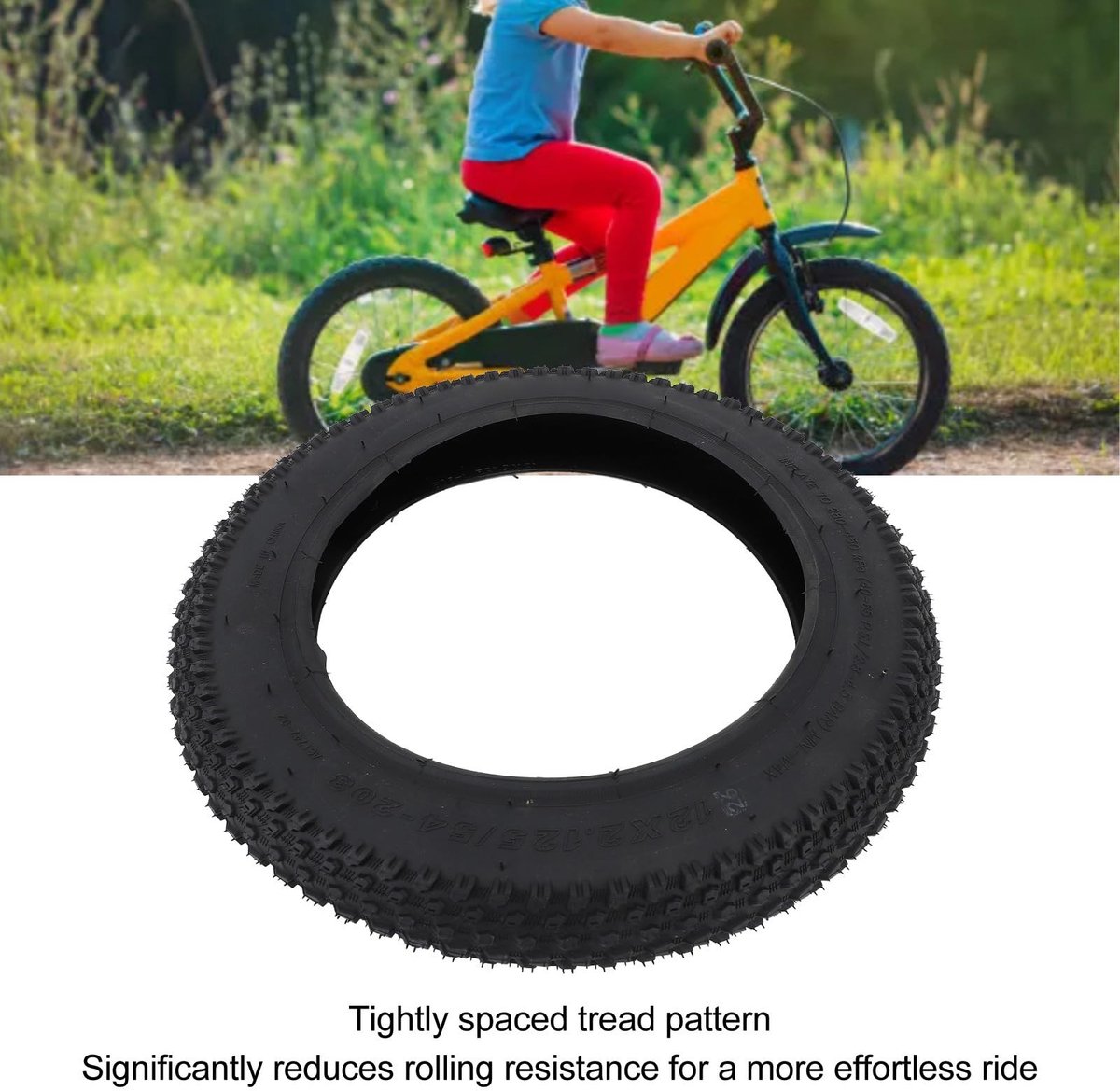 Dailygoods - Kinderfietsbanden - Rubber vervangingsaccessoires - 12 x 2.125 inch - Geschikt voor mountainbike - Duurzaam en sterk - Ideaal voor kinder Fiets kopen online