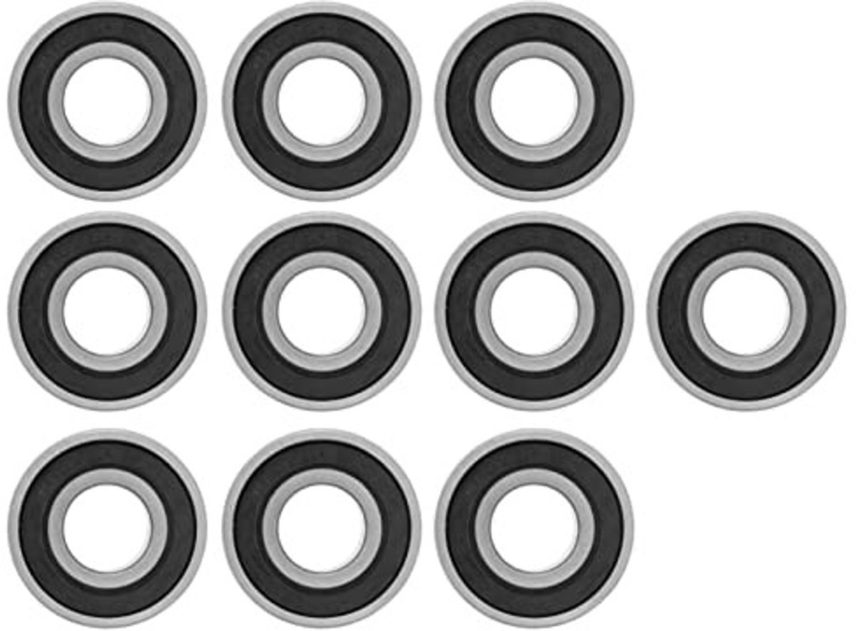 Dailygoods- Lagers 10 Stuks - 6202 2RS - Dubbele Rubberen Afgesloten - Hoogwaardig Lagerstaal - Buitendiameter 35mm - Voorgesmeerd voor Gladde Rotatie - Kogellagers Skateonderdeel kopen online