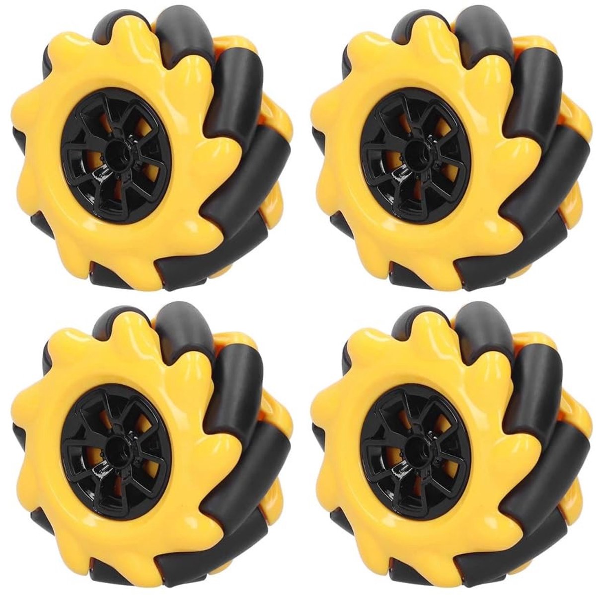 dailygoods mechanische wielen 60mm omnidirectionele wielen lichtgewicht energiezuinig voor mobiele robots flexibele beweging robotwielen