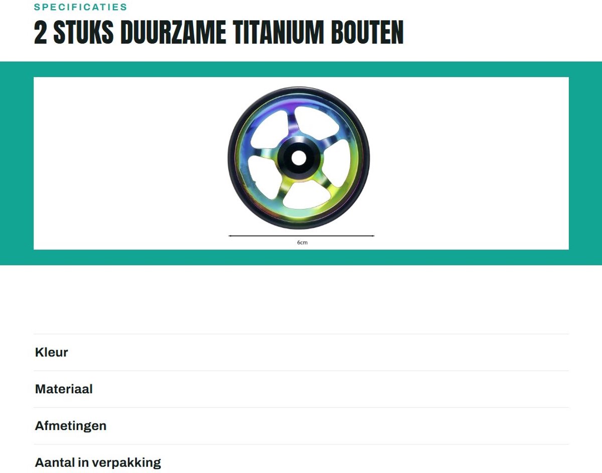 dailygoods titanium bouten 2 stuks duurzame vervangende bouten lichtgewicht titanium legering corrosiebestendig eenvoudige installatie fietsbouten