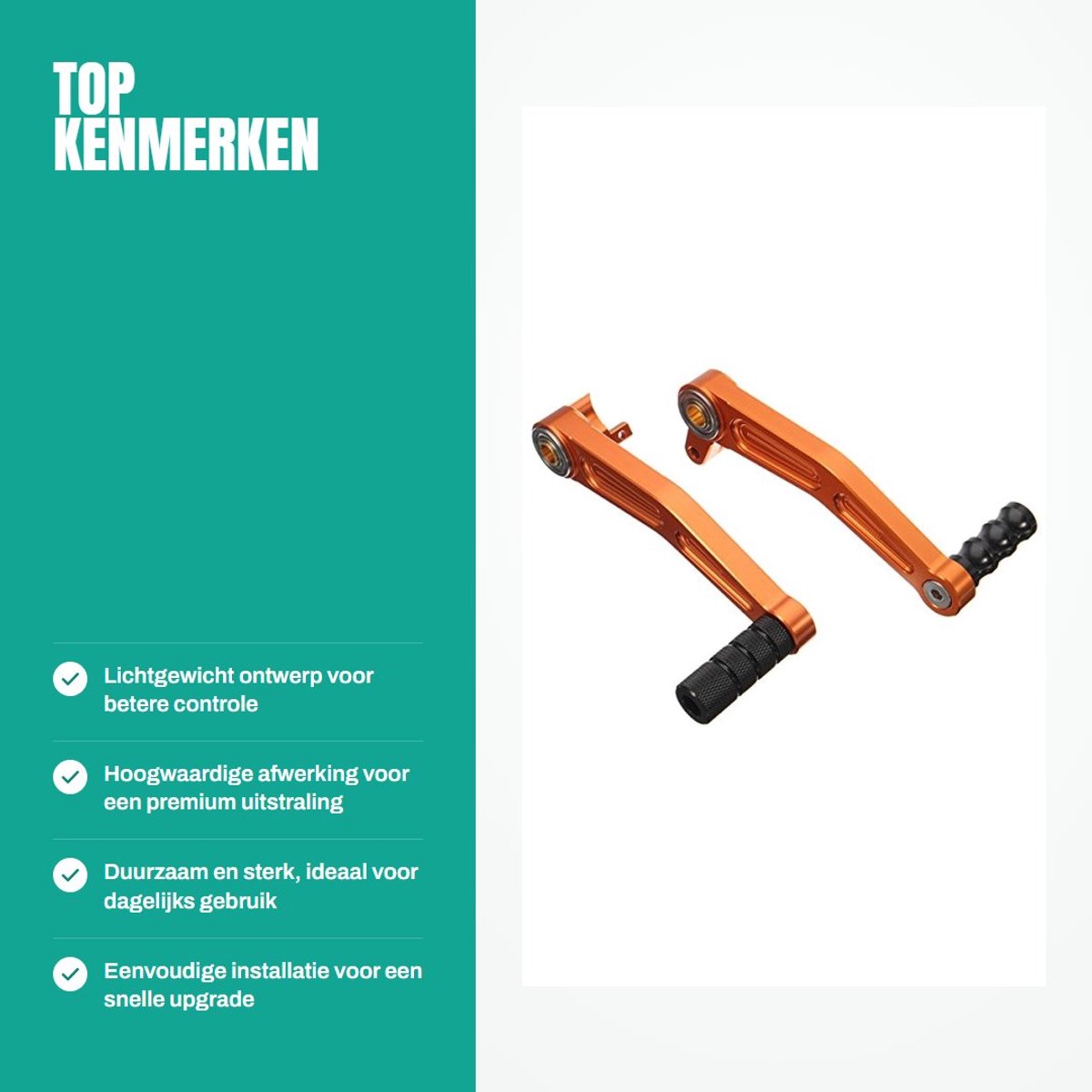 dailygoods voetrem cnc geproduceerd rem versnellingspedaal lichtgewicht aluminium antislip ontwerp geschikt voor ktm 125 200 390 duke pedalen