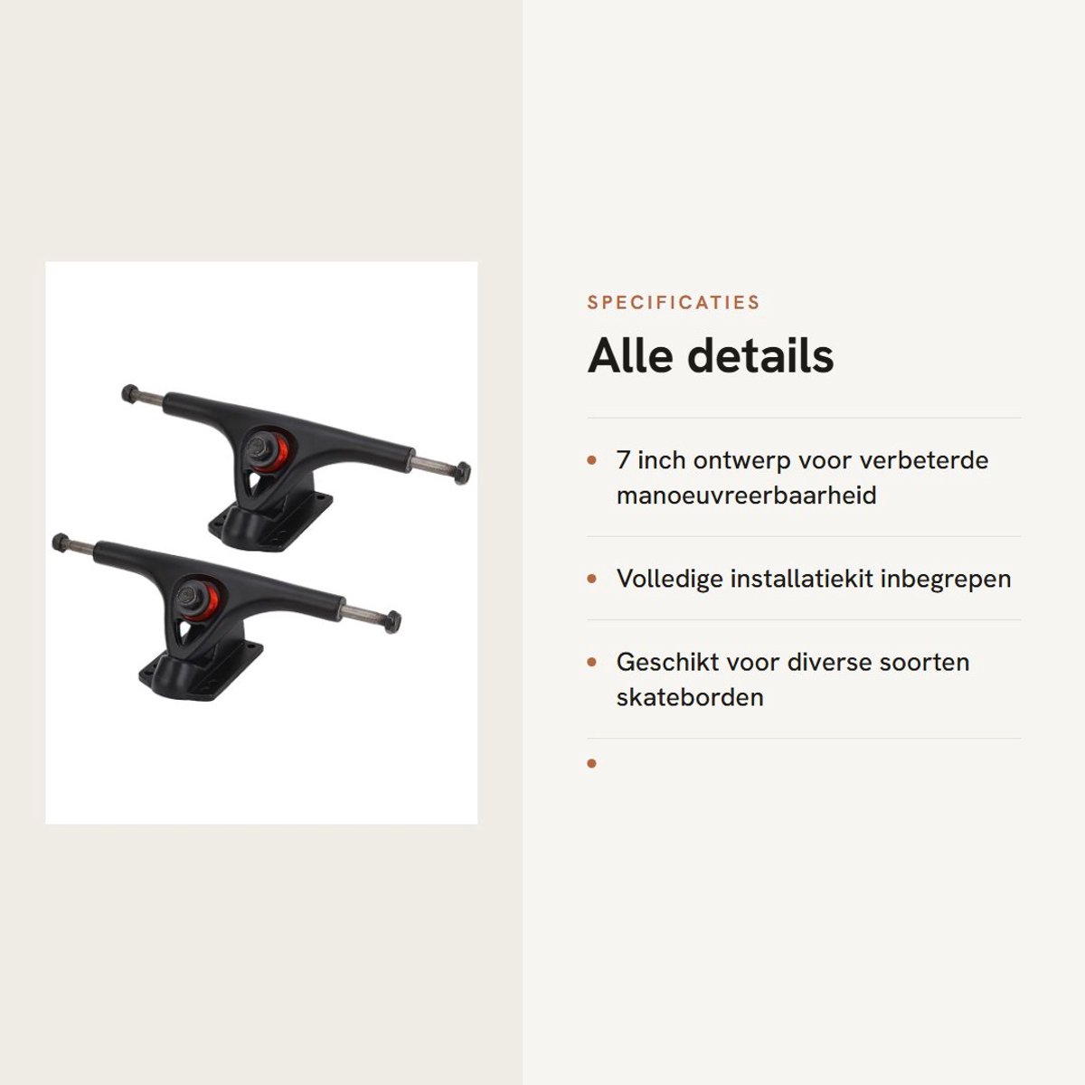 dailygoods vrachtwagens 7 inch aluminium legering installatiekit skateboards longboards verbeterde manoeuvreerbaarheid duurzaam en lichtgewicht skateboardtrucks