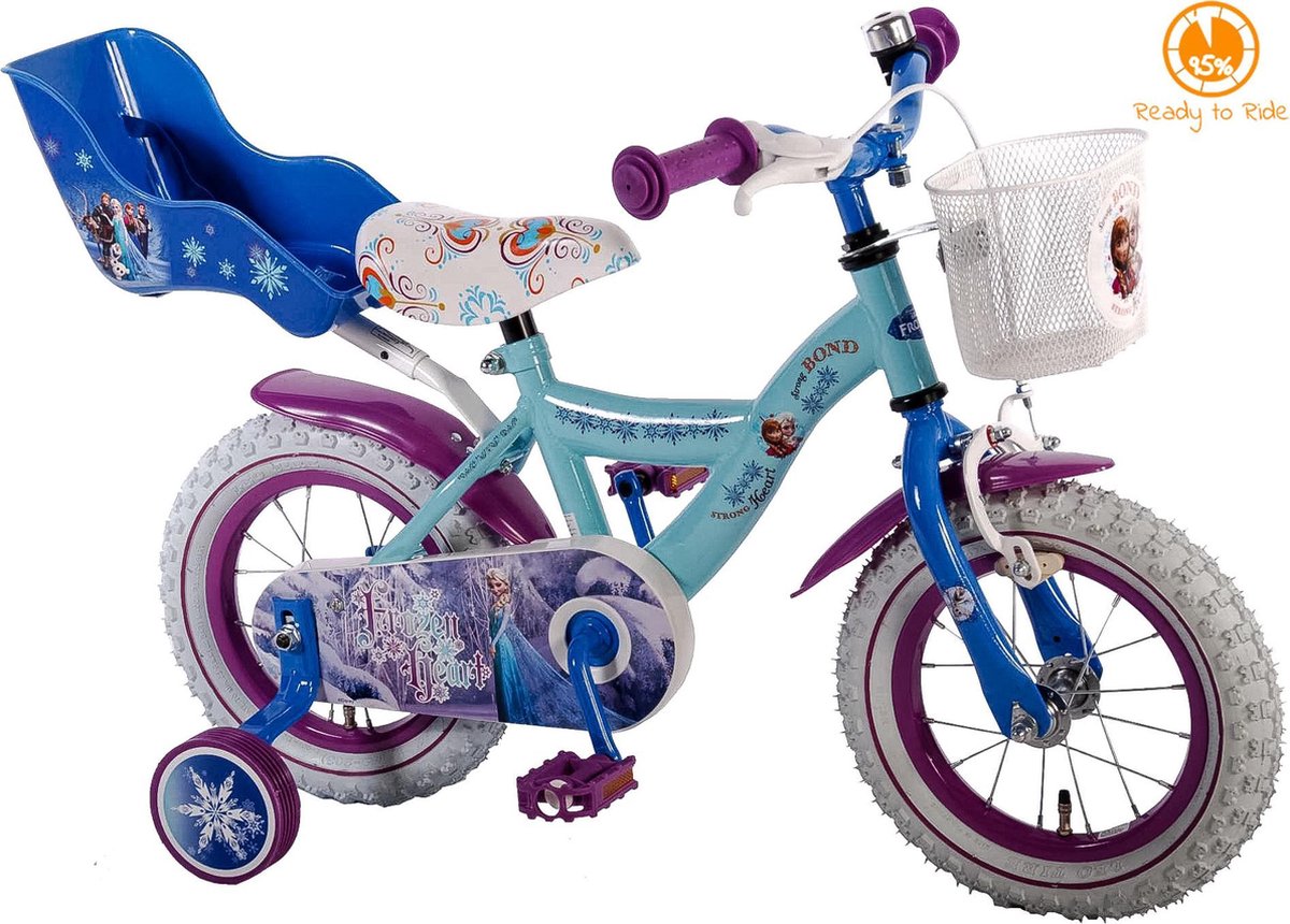 disney frozen kinderfiets kinderfiets meisjes blauw 12 inch