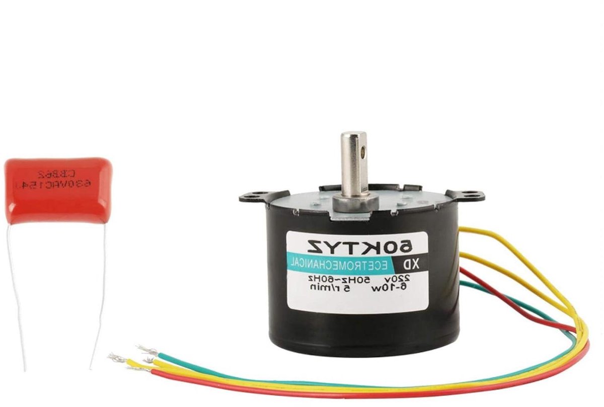 draaiende elektromotor langzame motor automatisering kleppen hoog koppel 5 rpm metaal