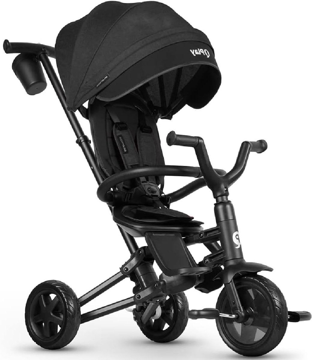 driewieler kinderwagen loopfiets kind vervoeren groeit mee met kind 110 x 48 x 102 cm zwart