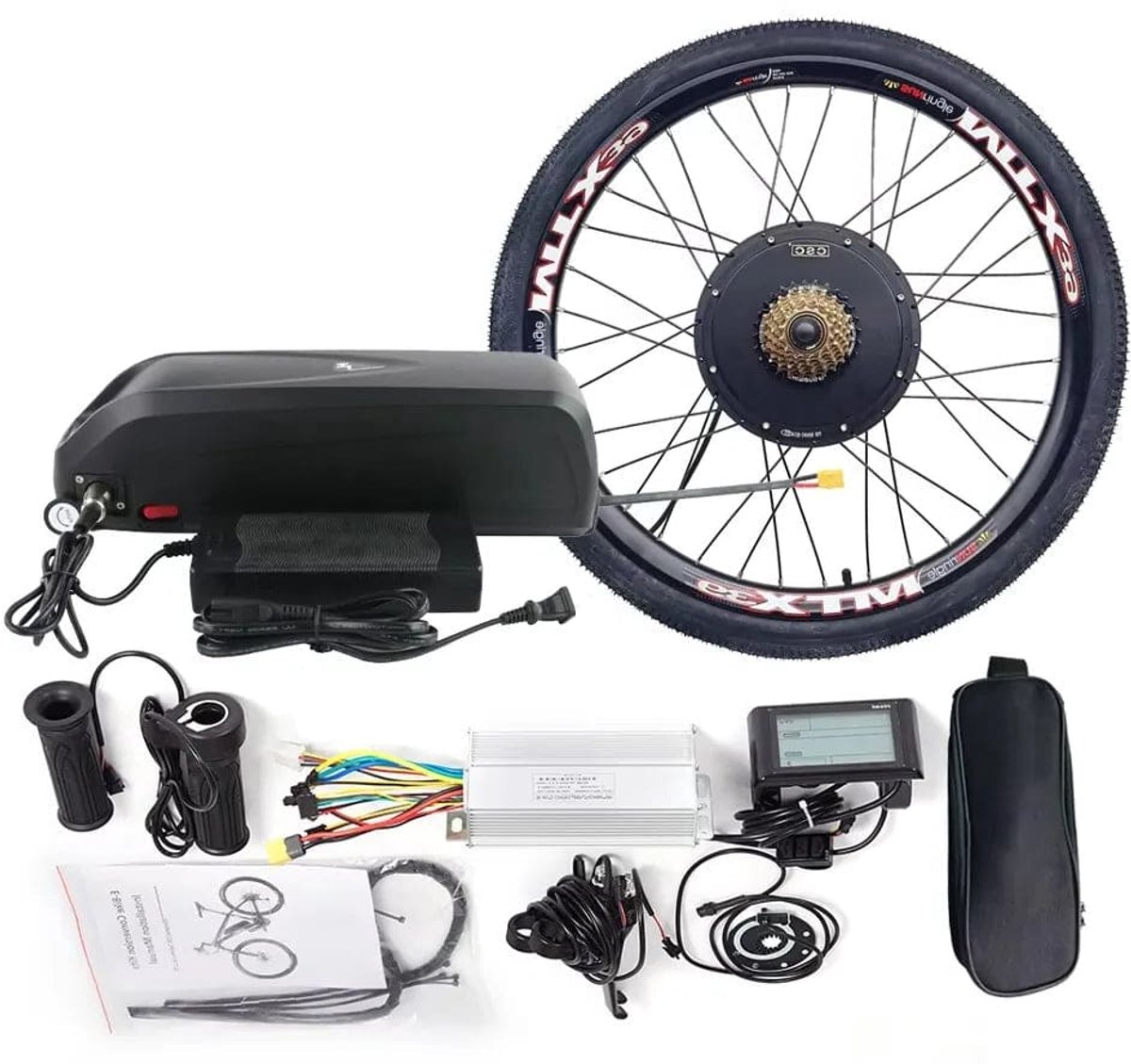 Ebike Ombouwset – Elektrische Fiets Kit – E-bike Conversie – Fiets Motor Kit – 48V 1000W – 29 Inch Wiel – 18Ah Batterij – Geluidloos & Onderhoudsarm Fiets (elektrisch) kopen online