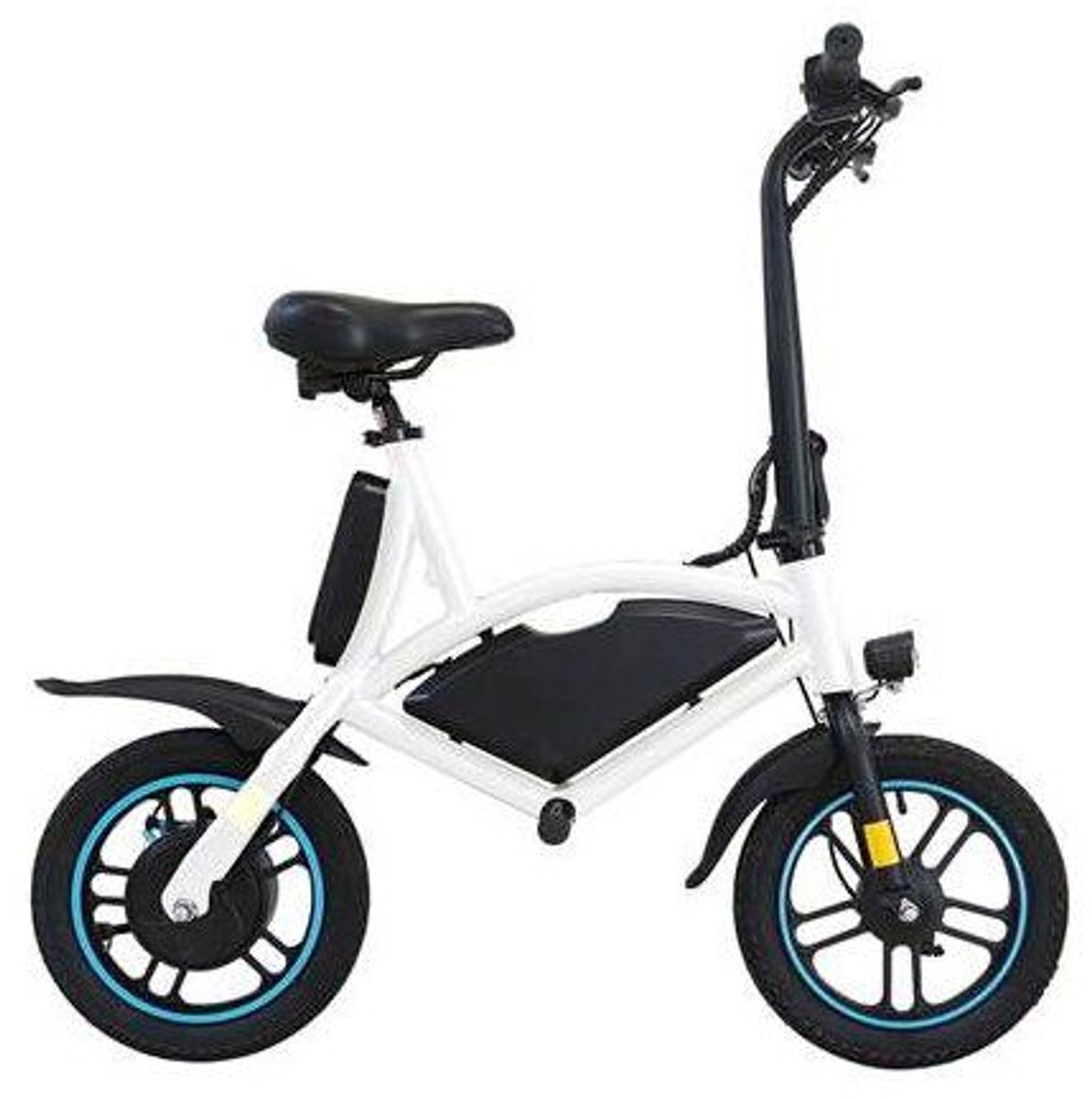 elektrische loopfiets flyblade c147 35 5 cm 350w 25 km actieradius telefoonhouder wit