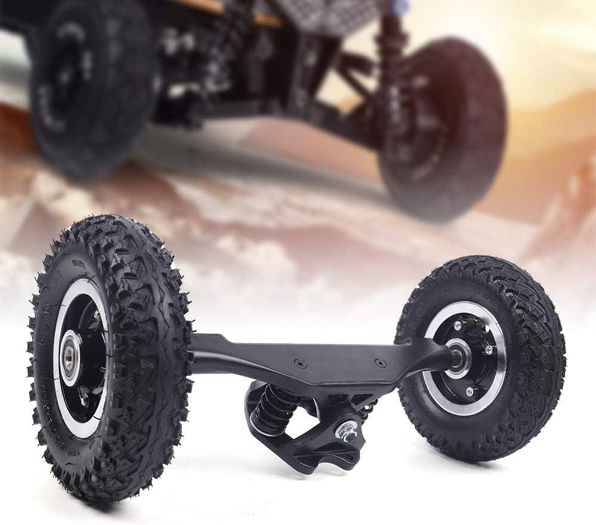 Elektrische skateboard wielen - Aandrijfas set - Offroad rijden - Aluminiumlegering - 420 mm - Zwart Skateonderdeel kopen online