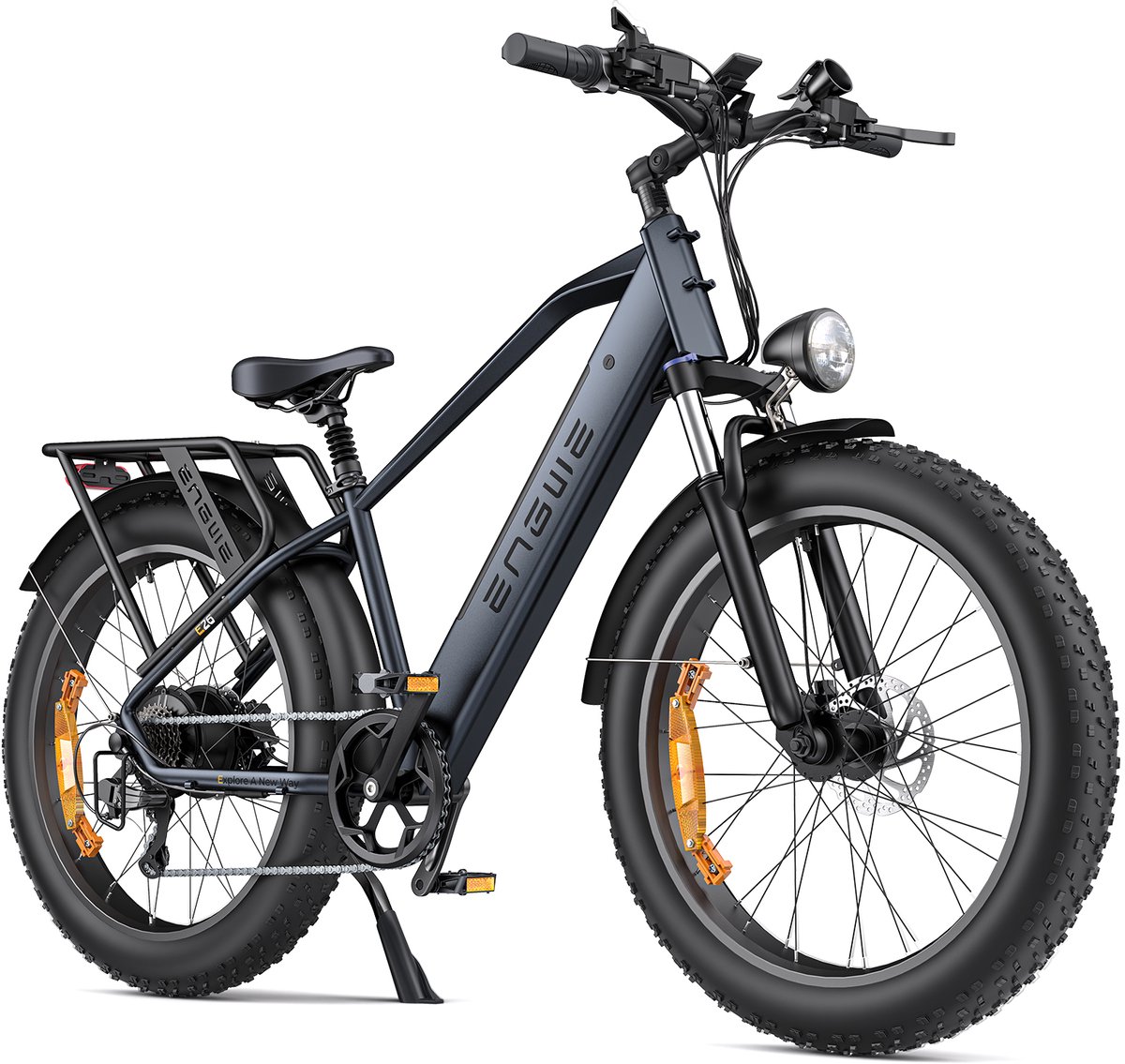 ENGWE E26 Elektrische Fiets 26 Inch Fatbike – 250W Motor – 48V 16Ah Accu – Comfort Vering – Shimano 7 Versnellingen – Max 25 km/u – Tot 140 km Actieradius – Voor Stad & Mountainbike Terrein, Zwart Fiets (elektrisch) kopen online
