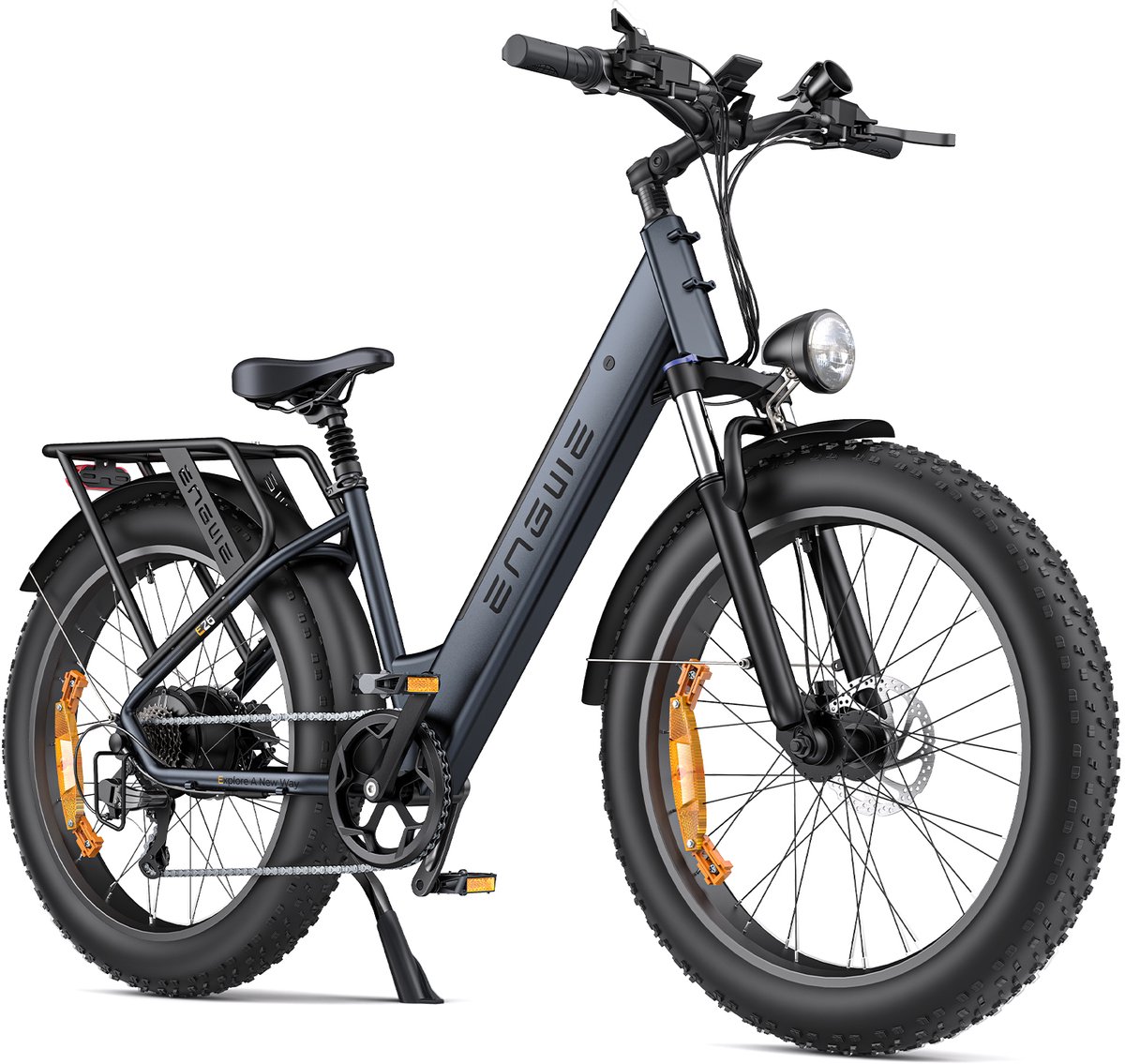 engwe e26 st elektrische fiets 26 inch elektrische fatbike 250w 70nm 48v 16ah 140 km actieradius shimano 7v schijfremmen aluminium e bike 25 km u stad offroad sneeuw strand berg zwart