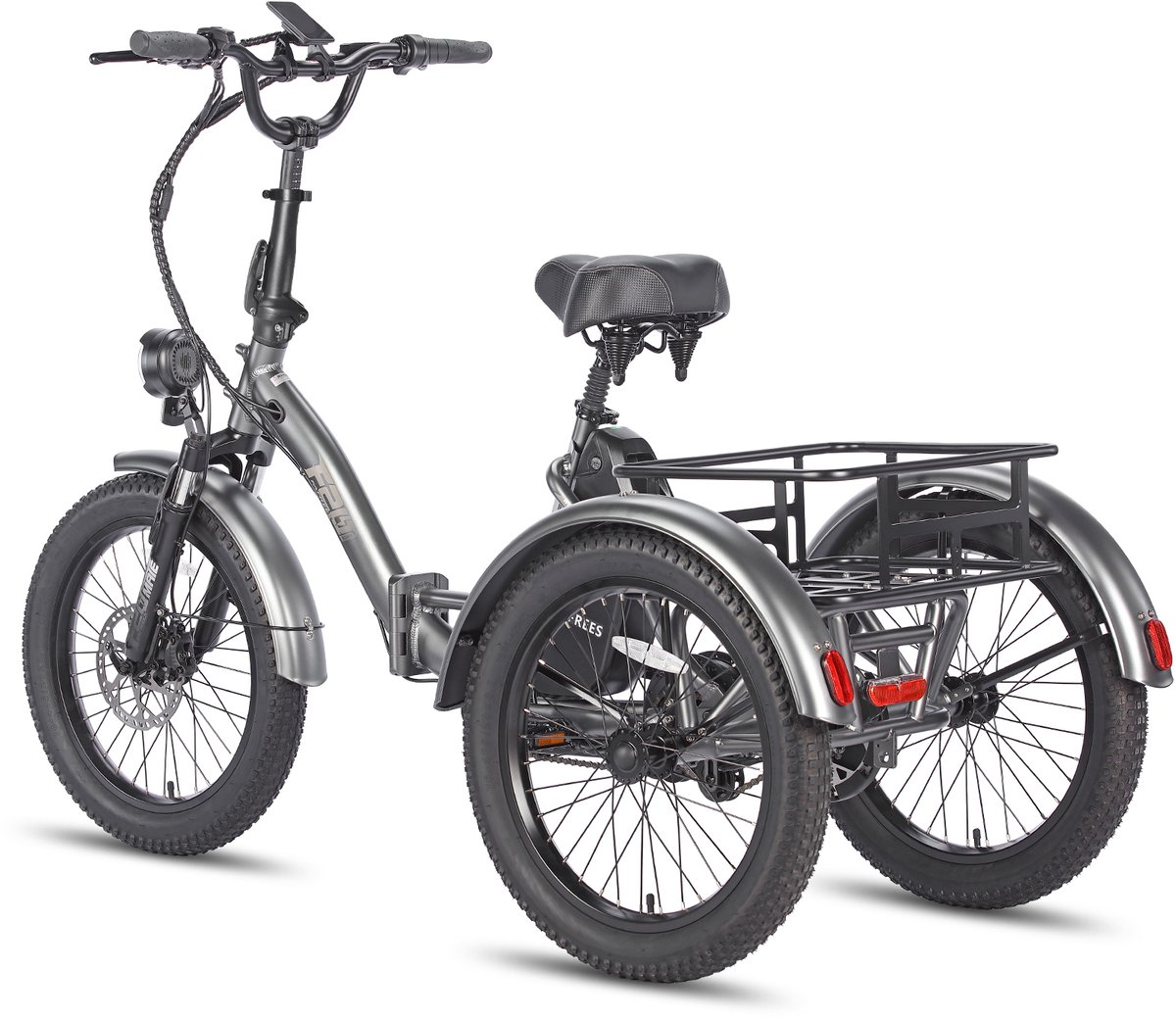 Fafrees F20 Mate Opvouwbaar Elektrisch Driewieler – 48V 20Ah Accu, 110km Bereik, 20"x3.0" Vetbanden, Hydraulische Remmen – Zwart Fiets (elektrisch) kopen online