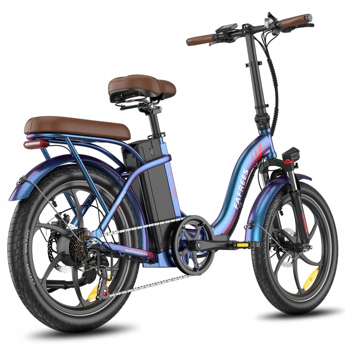 Fafrees F20+ Pro Opvouwbare Elektrische Fiets – 36V 25Ah Accu, 120km Bereik, 7-Speed Shimano, 20"x3.0" Banden – Blauw Fiets (elektrisch) kopen online