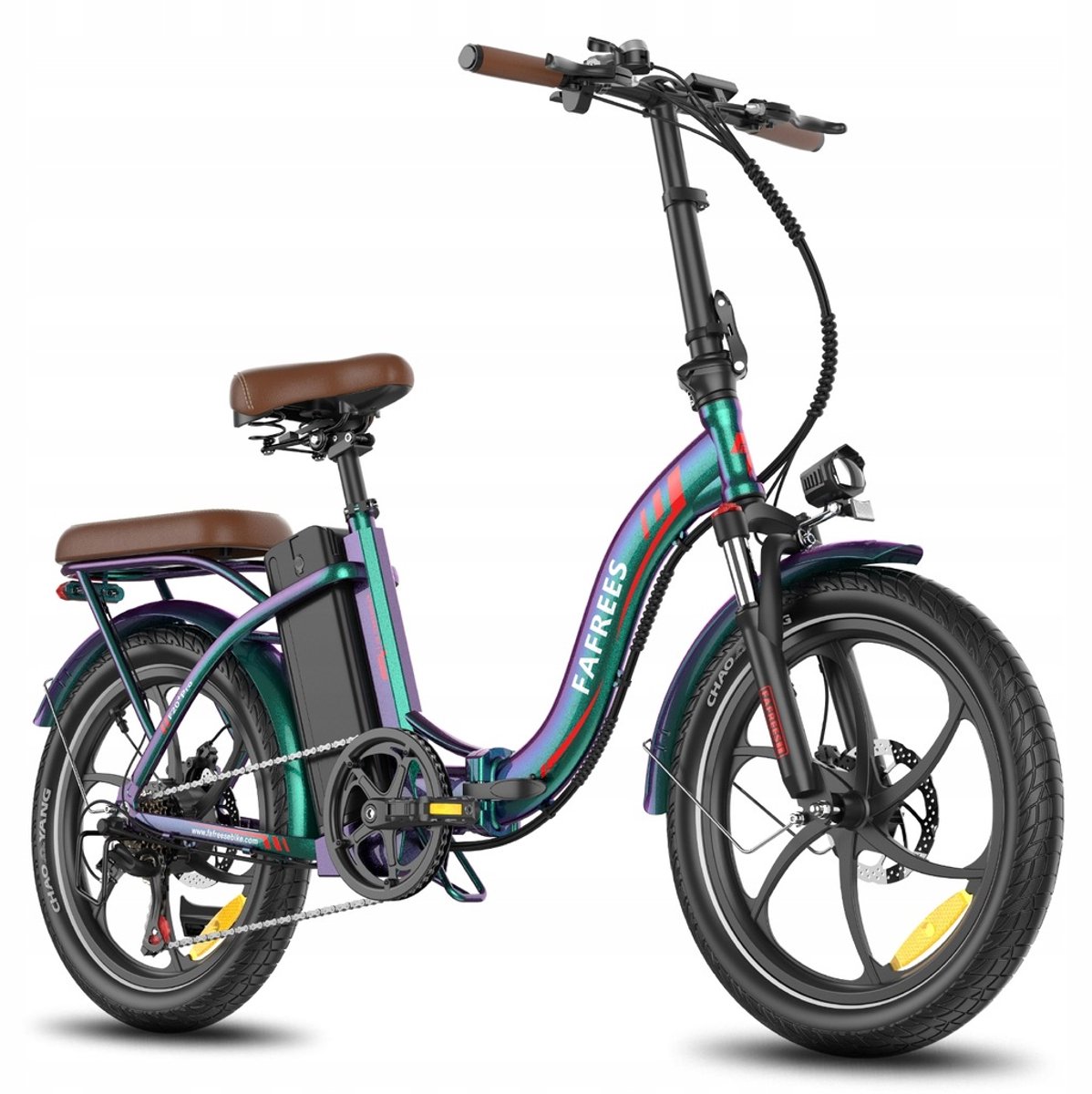 Fafrees F20+ Pro Opvouwbare Elektrische Fiets – 36V 25Ah Accu, 120km Bereik, 7-Speed Shimano, 20"x3.0" Banden – Paars Fiets (elektrisch) kopen online