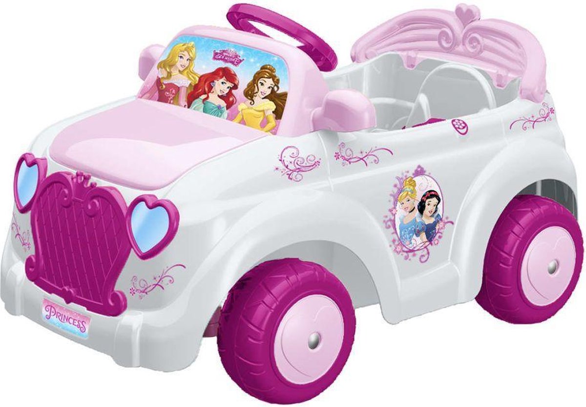 Feber Accuvoertuig Auto Princess Wit/roze 85 X 53 Cm 6v Speelgoedaccuvoertuig kopen online