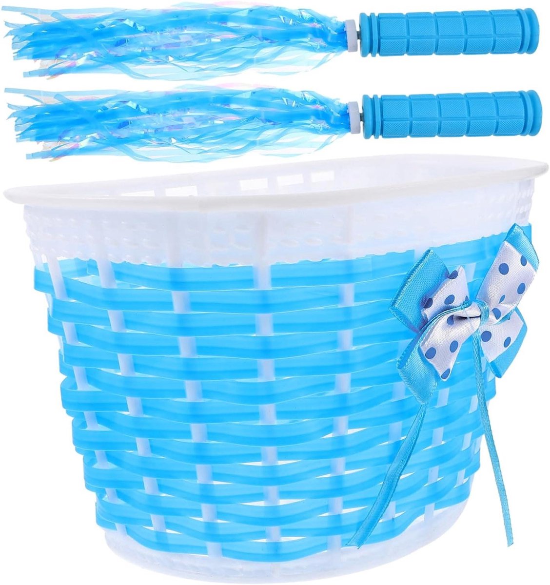 Fiets Decoratie Set - Stuur Lintjes - Kinderen Versieren - Vrolijke Kleuren - 3 Sets - Blauw Kinderfiets kopen online