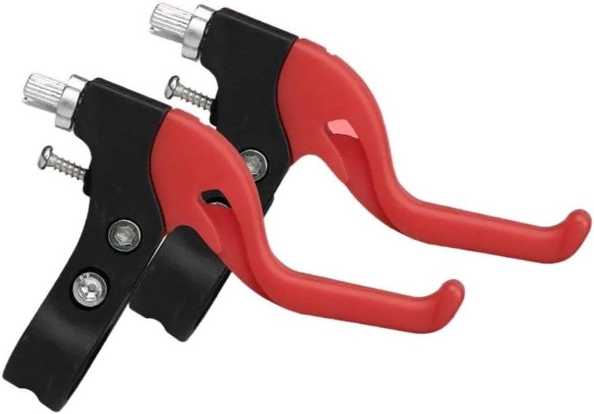 Fiets remhendels - Kinderfiets onderdelen - Veilig remmen - Duurzaam kunststof - Set van 2 - Rood Kinderfiets kopen online