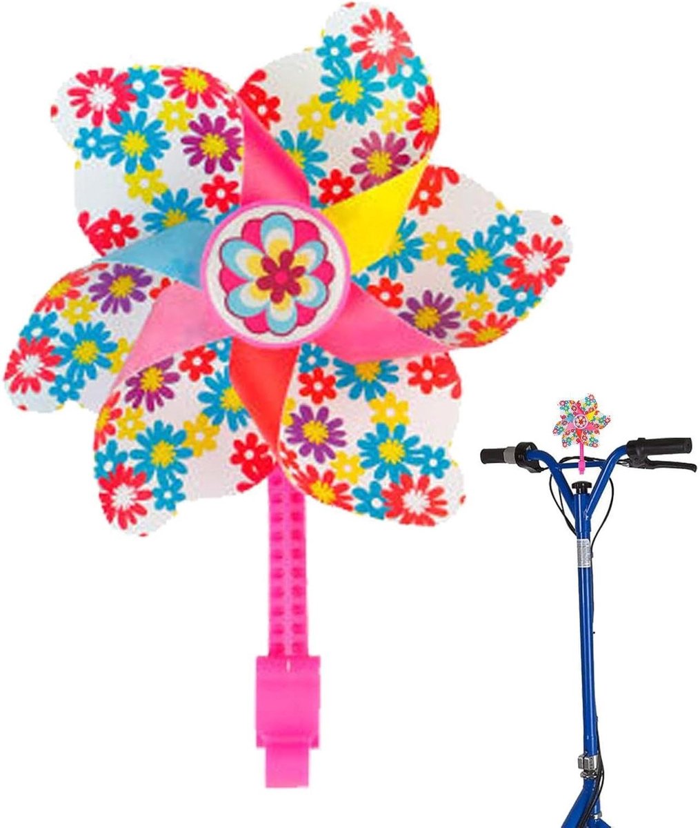 Fiets Windmolen - Stuur Decoratie - Kinderfiets Versieren - Gladde Hoeken - 2-2.5 cm Diameter - Regenboog Kinderfiets kopen online