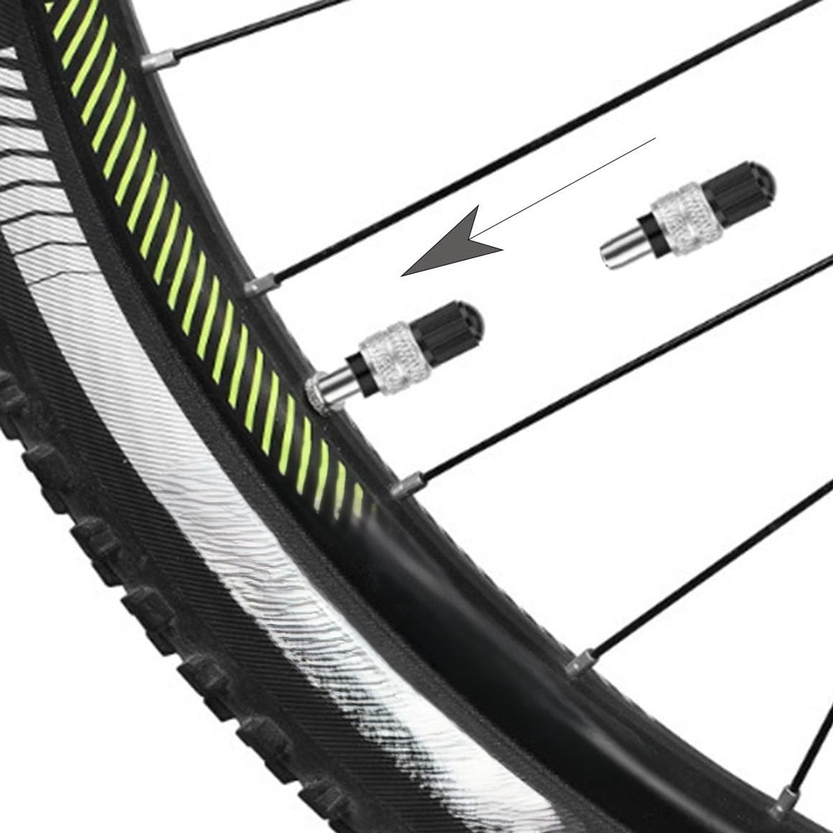 Fietsbandventielset - 16 stuks - Fietsventieladapter - Ventielmoer - Ventieldopjes - Stadsfiets - Omafiets - voor Standaard Normaal Ventiel Vervangende Bandventielen Fiets kopen online