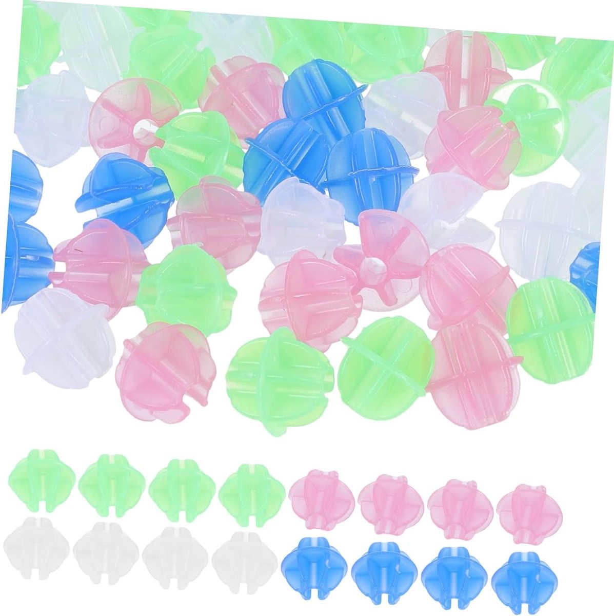 Fietsdecoratie Kralen - Wieldecoratie Clips - Kinderfiets Versieren - Eenvoudig Bevestigen - 72 Stuks - Multicolor Kinderfiets kopen online