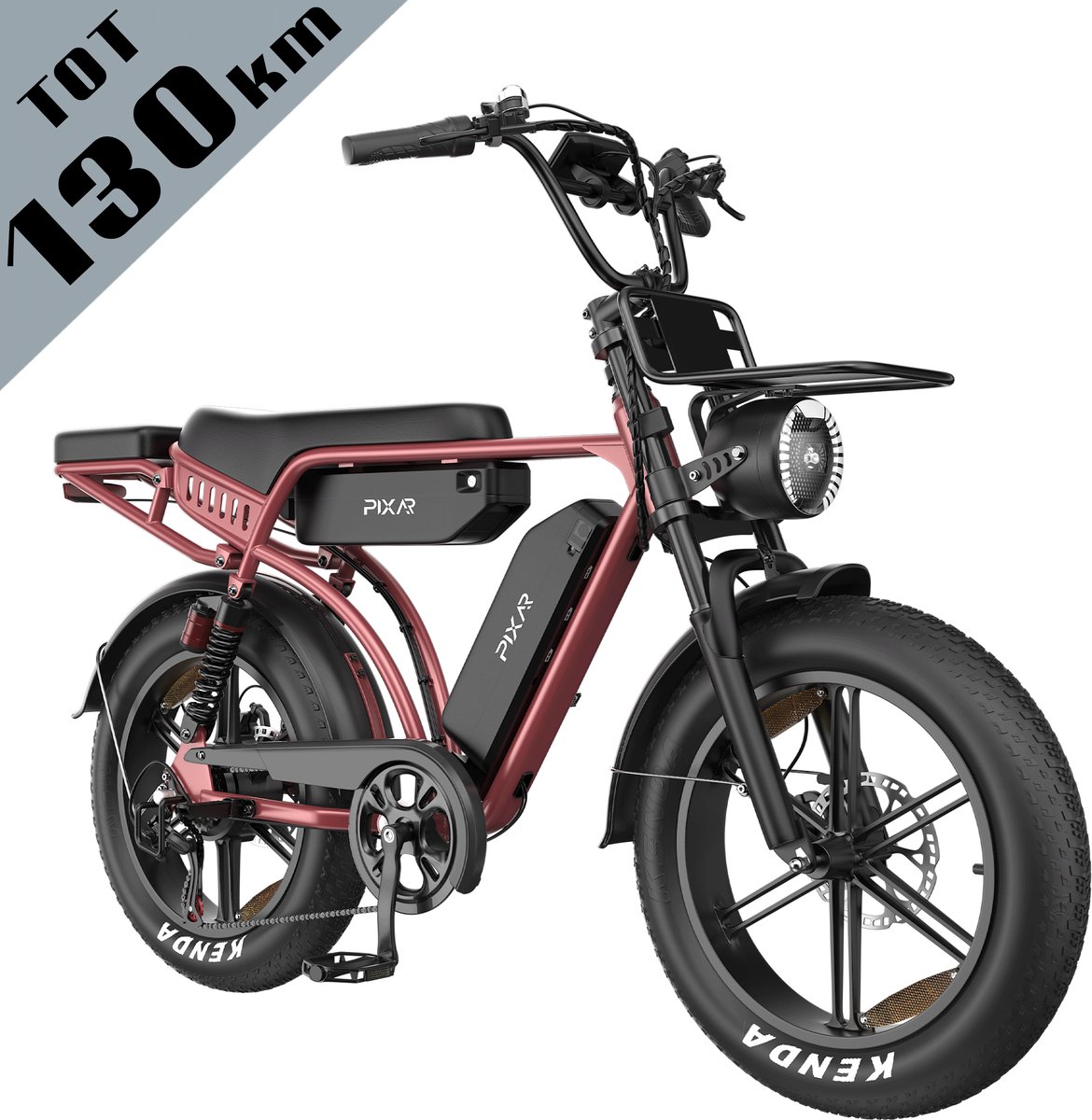 galaxy m9 elektrische fatbike 20 x 4 0 inch tot 130 km bereik dubbele 35ah eve accu 250w motor shimano 7 versnellingen hydraulische schijfremmen voor en achtervering lcd display met nfc roze