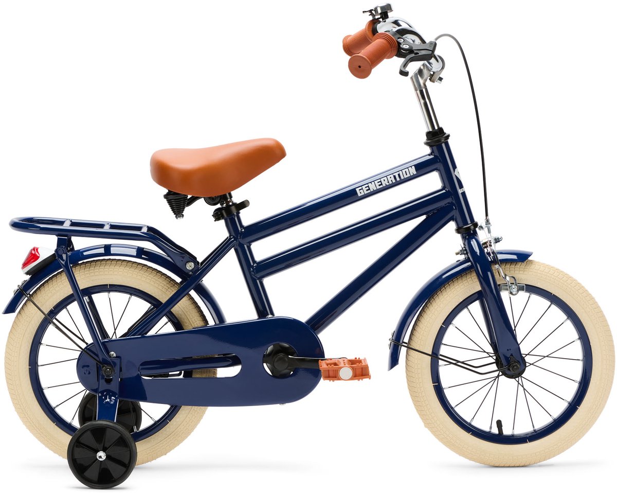 generation city 14 inch blauw kinderfiets