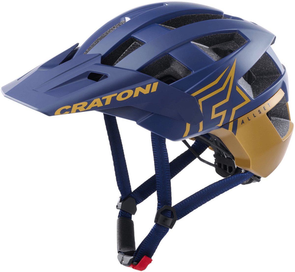 Helm Cratoni AllSet Pro blue-gold matt S-M Fiets kopen online