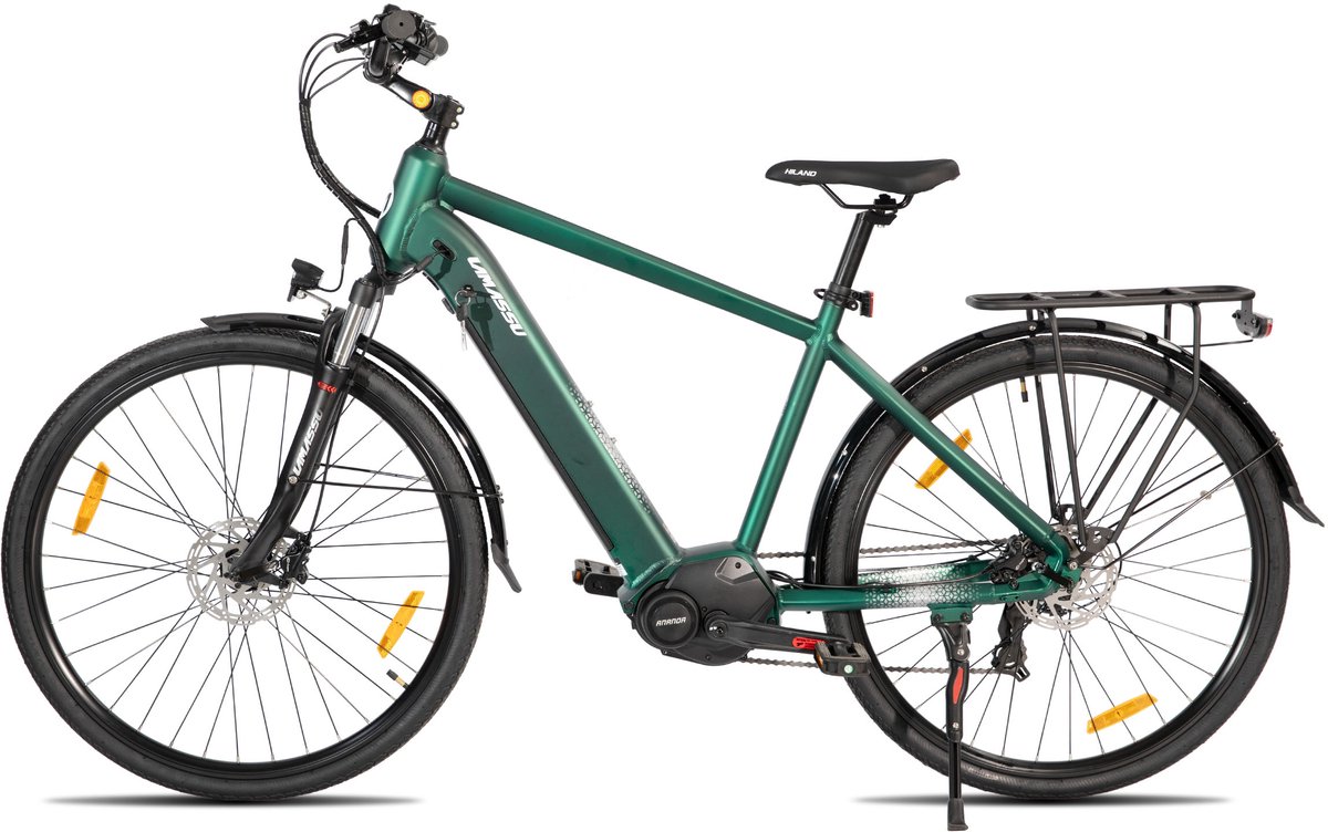 hiland allanton elektrische mountainbike 27 5 inch e mtb unisex met hydraulische schijfremmen 250w motor 36v 10 4ah accu 7 versnellingen