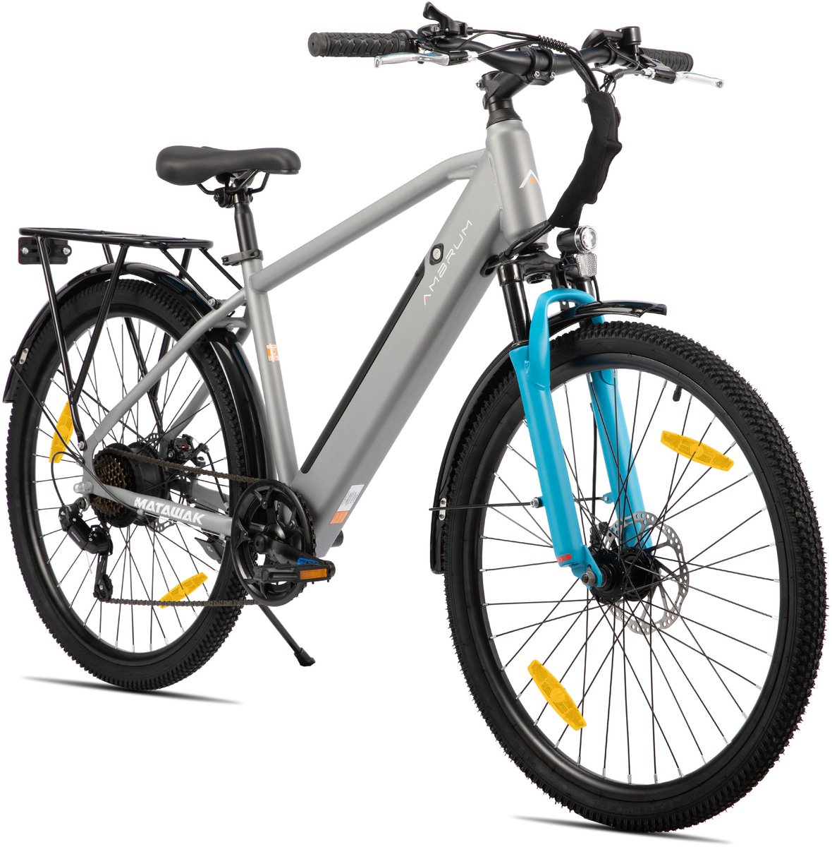 HILAND Matawak elektrische stadsfiets - 26 inch - 250W motor - 60km actieradius - 36V 10.4Ah accu - Shimano 7-versnellingen - Unisex -Grijs Fiets (elektrisch) kopen online