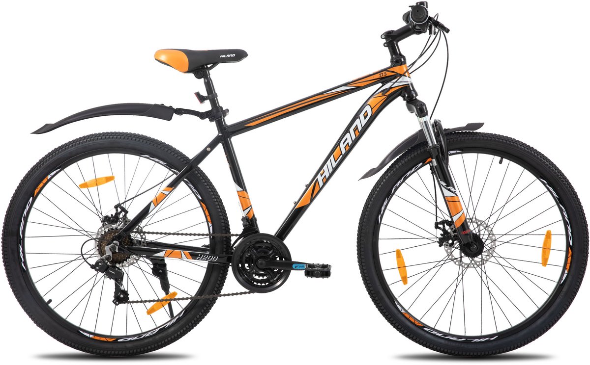hiland mountainbike 27 inch unisex mtb 18 versnellingen lichtgewicht aluminium frame schijfremmen 3 6 spaaks sportvelgen