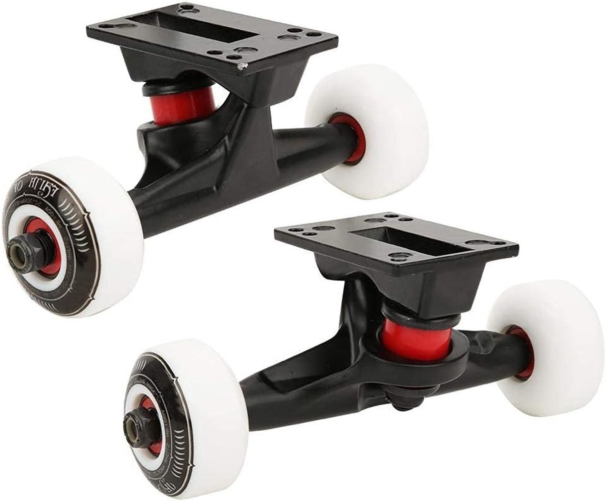 Hoogwaardige Skateboard Wielen en Trucks Set, Aluminium Combo voor Stabiele Ritten en Betrouwbare Prestaties Skateonderdeel kopen online