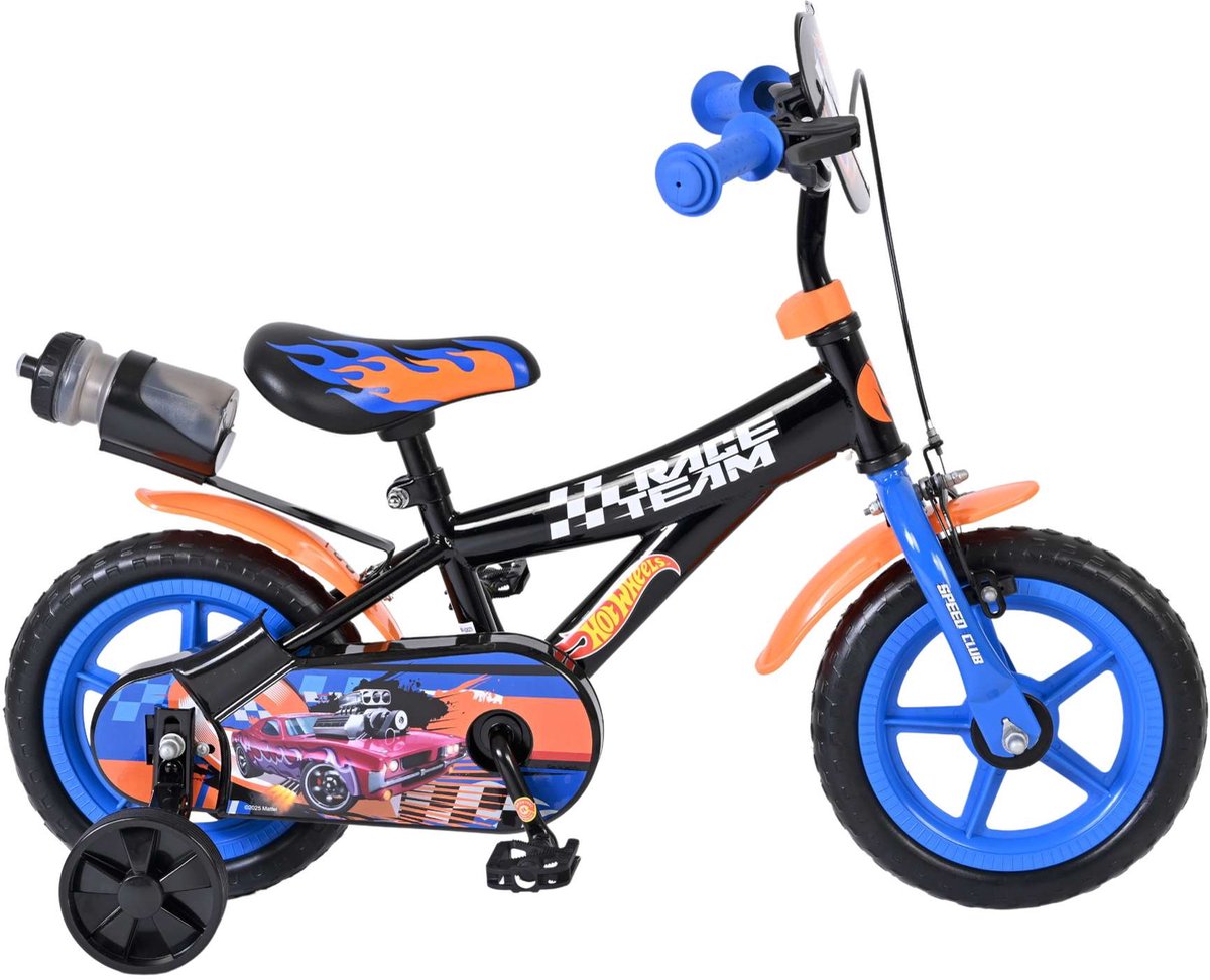 Hot Wheels Kinderfiets - Jongens - Mag Wheels - 12 inch - Zwart Kinderfiets kopen online