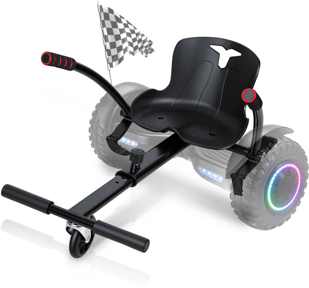 Hoverboard kart - Hoverkart voor Hoverboard - Hoverkart voor Oxboard - Zitje scooter Compatibel voor 6.5, 8.5 en 10 inch Hoverboard - Kart uitbreiding - zwart Buitenspeelvoertuigaccessoire kopen online