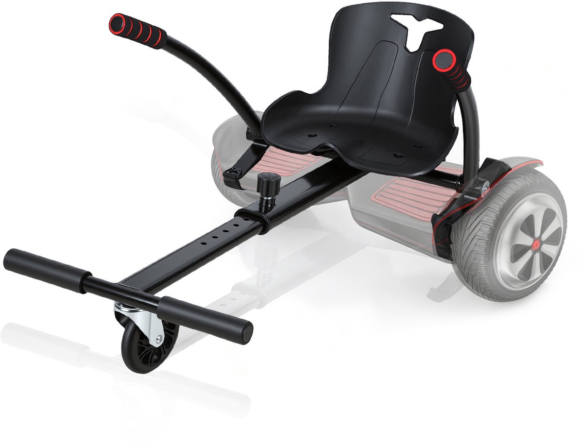 Hoverboard kart - Hoverkart voor Hoverboard - Hoverkart voor Oxboard - Zitje scooter voor 6.5, 8.5 en 10 inch Hoverboard - Kart uitbreiding - Hoge Kwaliteit Materiaal - zwart Buitenspeelvoertuigaccessoire kopen online