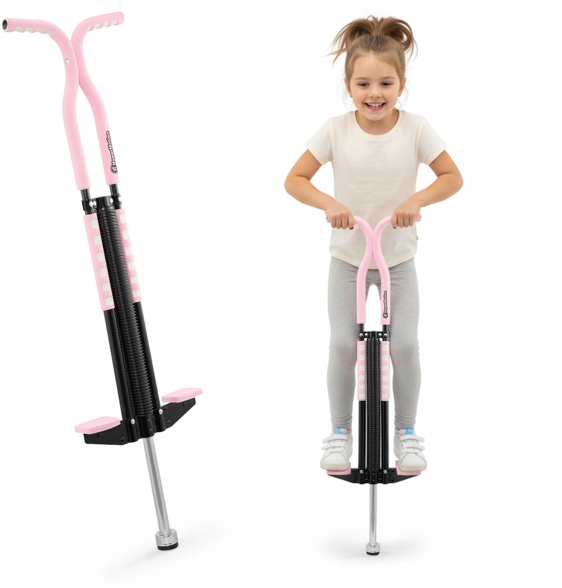 HyperMotion HYP54 Jumper P – Pogo Stick voor Kinderen – Tot 50 kg – Anti-Slip Voet – Roze Step kopen online