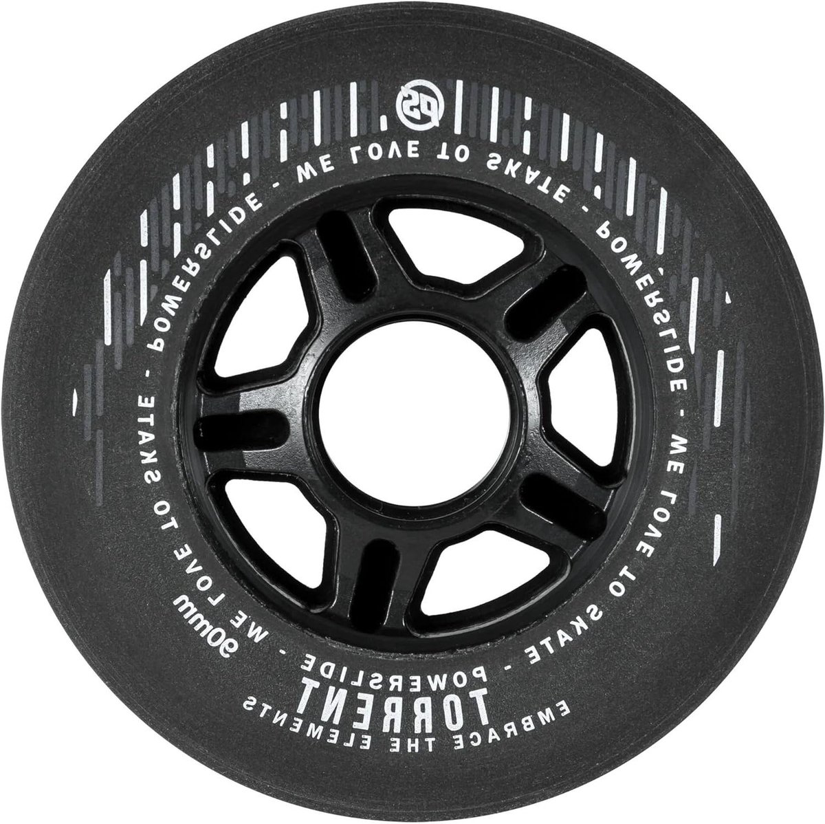 Inline Skate Wielen - Skate Onderdelen - Snel Skaten - Regen Geschikt - 90 mm - Zwart Skateonderdeel kopen online