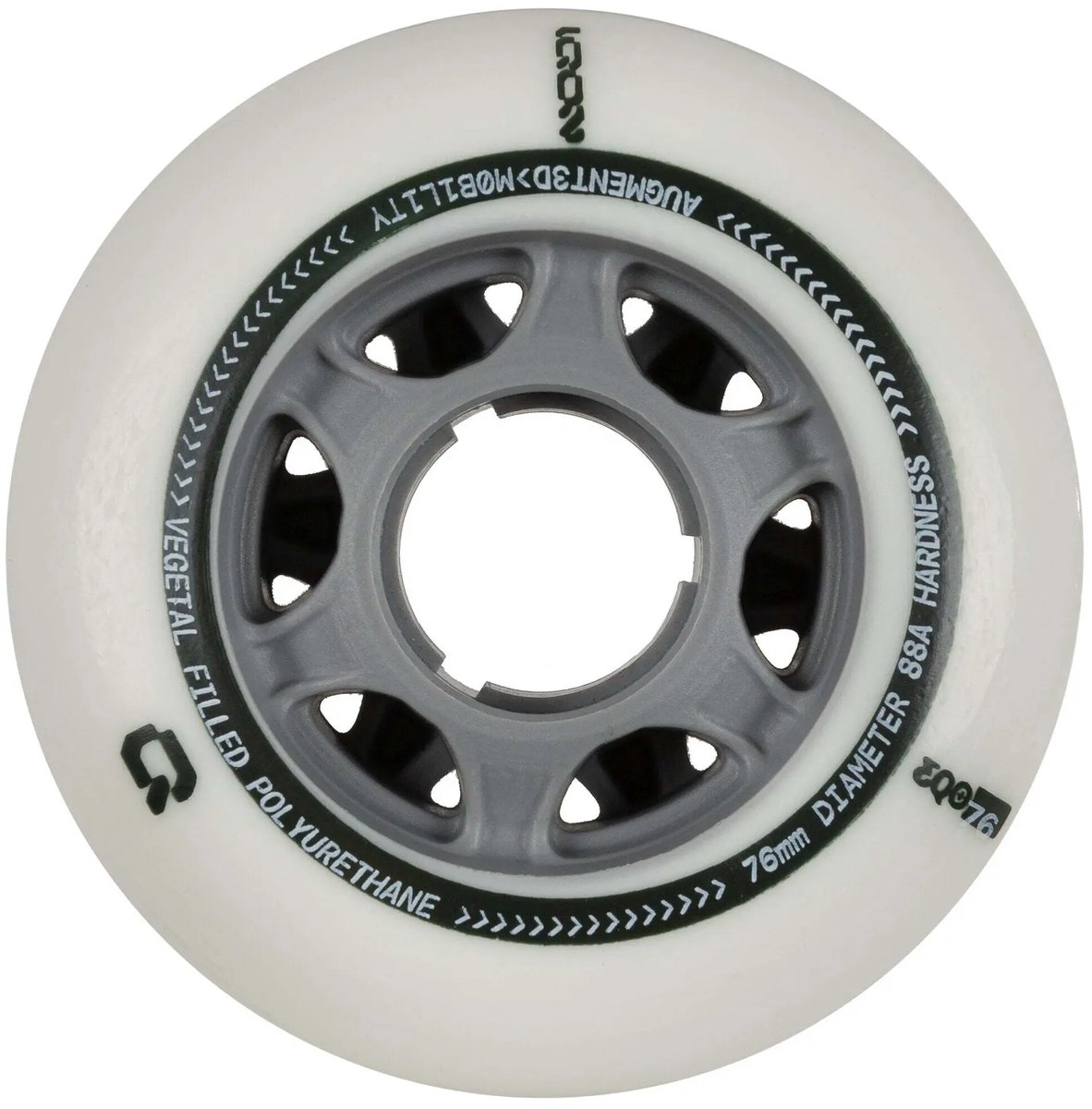 iqon eqo 60 88a schaatswielen 4 eenheden transparant 60 mm