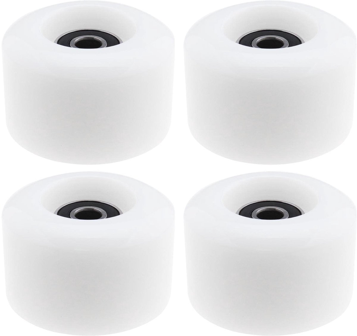 JHUBERS- Rolschaatsen Vervangwielen 54 mm - PU Materiaal - 80A Hardheid - ABEC-9 Lagers - 4 Stuks - Hoge Grip en Stabiliteit - Rolschaatswielen Rolschaatsen kopen online