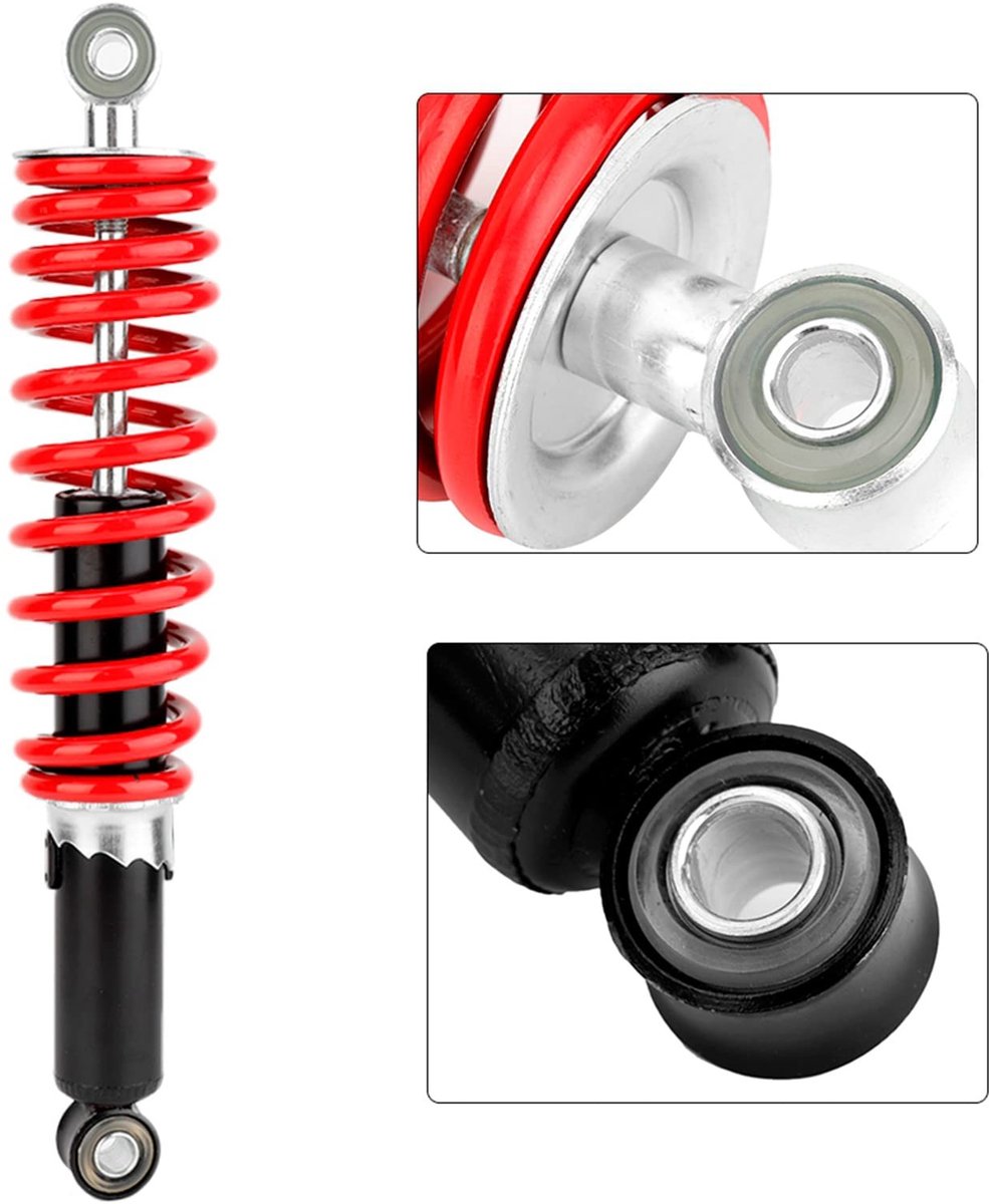 jhubers schokdemper hoogwaardige aluminiumlegering schokdempers atv quad buggy scooter 305mm lengte vering