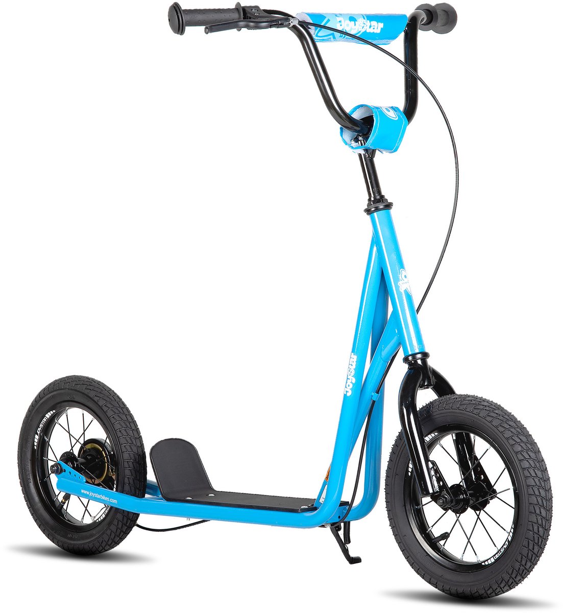 joystar blaster step met 12 inch luchtbanden voor kinderen vanaf 5 jaar tieners volwassenen verstelbaar stuur blauw