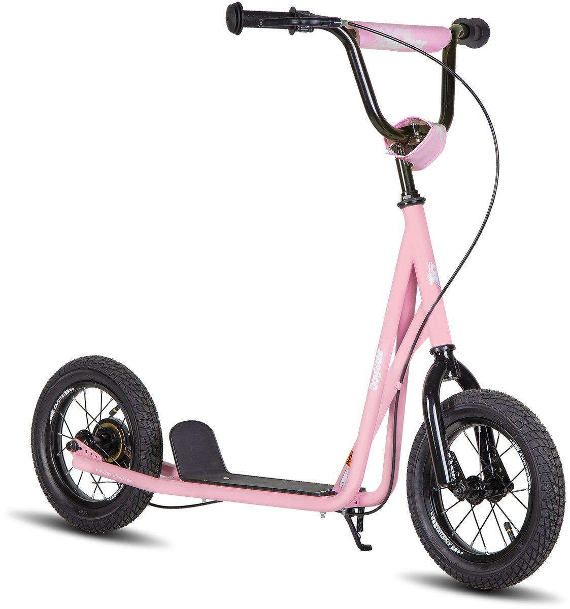 joystar blaster step met 12 inch luchtbanden voor kinderen vanaf 5 jaar tieners volwassenen verstelbaar stuur roze